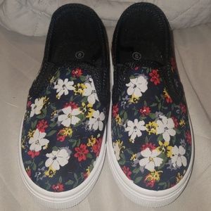 Slip on little girls shoes